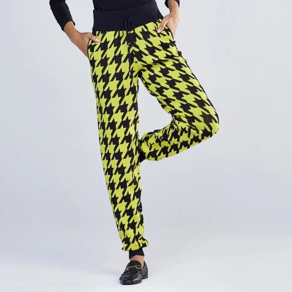 New York & Company Houndstooth Jogger Pant knit New with tag XL - Picture 3 of 8
